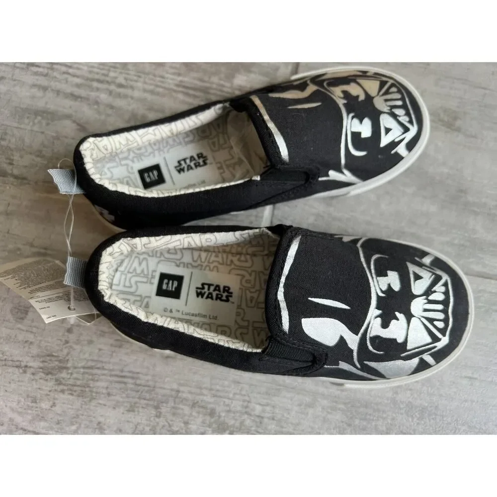 Baby Gap x Star Wars Darth Vader Slip On Shoes Boys Kids Toddler NEW 11 Casual